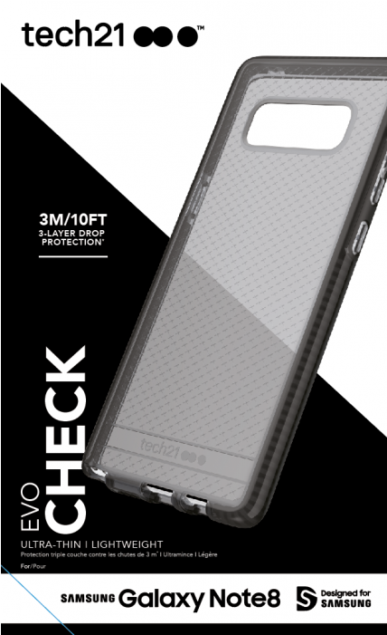Tech21 Evo Check Case For Iphone X - Smokey Black (700x700), Png Download