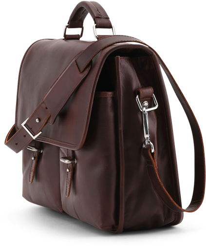 Velorbis Leather School Bag Chocolate Brown Side - Leather School Bag (600x600), Png Download