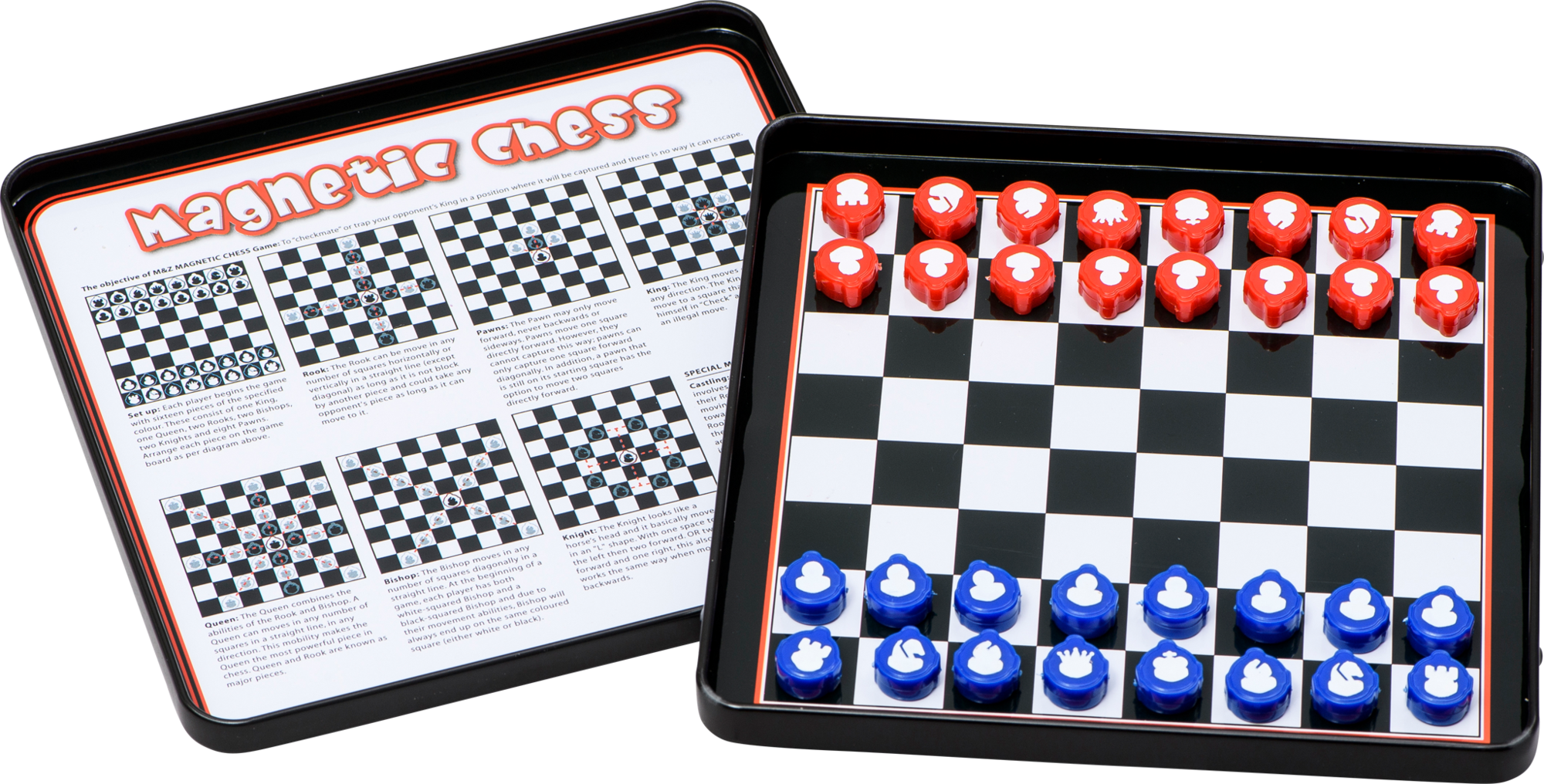 Magnetic Chess In A Tin Box, , Large - Chess (2000x1016), Png Download