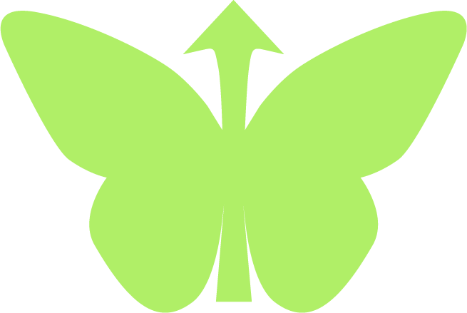 Pygme Goat Vector Logo Idea - Butterfly (655x439), Png Download