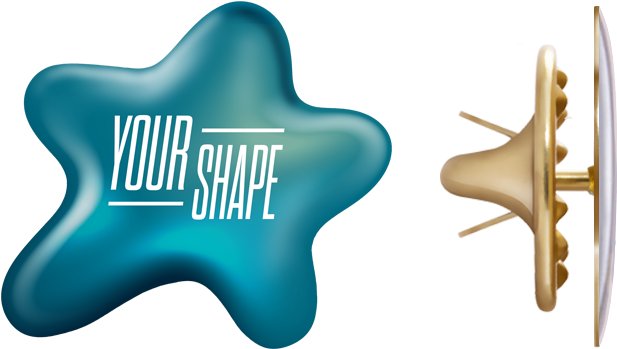 3d Pins - Pin-back Button (769x515), Png Download