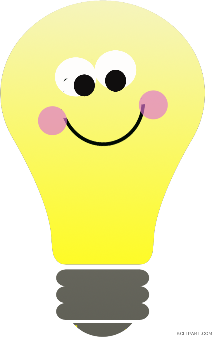 Thinking Light Bulb Clipart - Cartoon Light Bulb Clipart (768x1176), Png Download