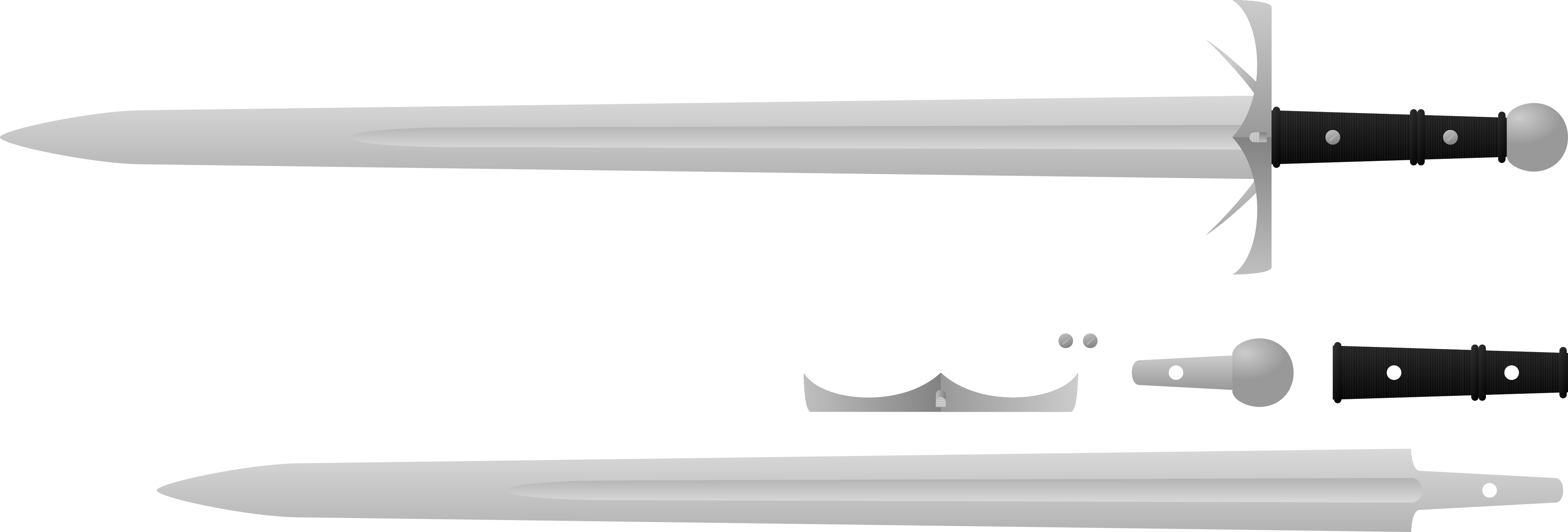 Katana Clipart Vector - Highlander The Kurgan Sword (4622x1567), Png Download
