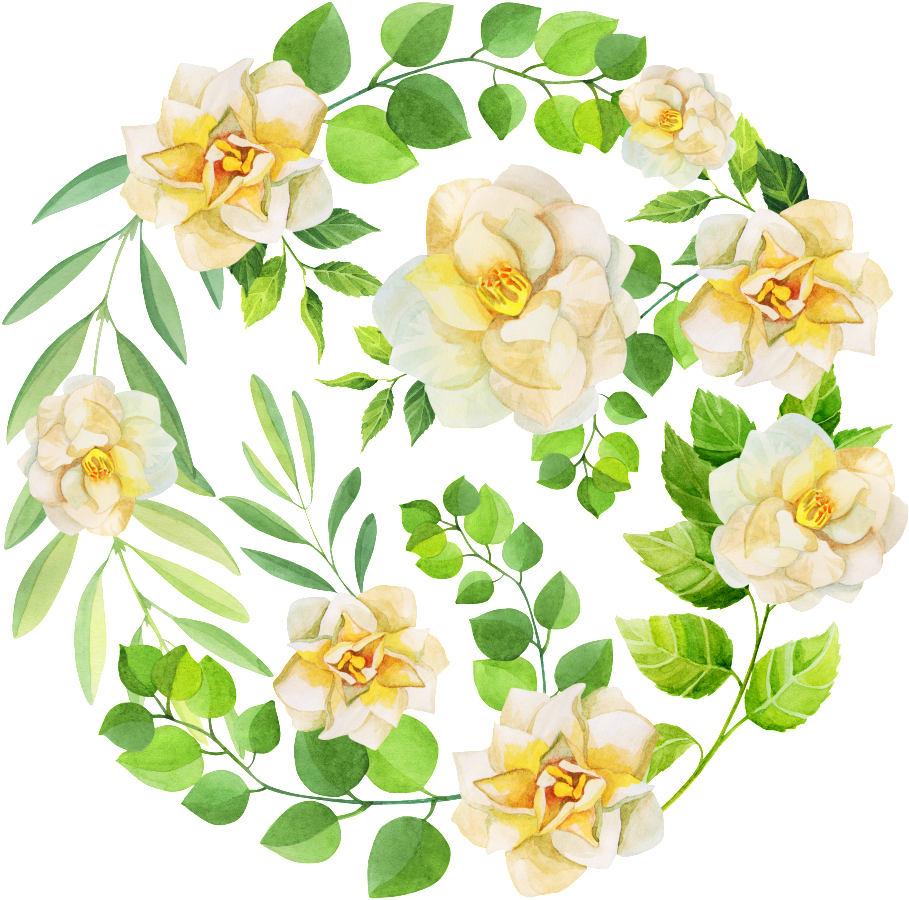 Hand Painted Circular Png Transparent Surrounded By - Portable Network Graphics (1024x1212), Png Download