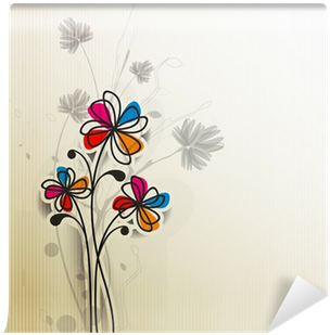 Vector Floral Design Element Background - Floral Design (400x400), Png Download