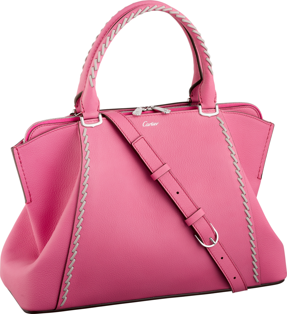 C De Cartier Bag, Small Modelpink Sapphire Taurillon - Handbag (934x1024), Png Download