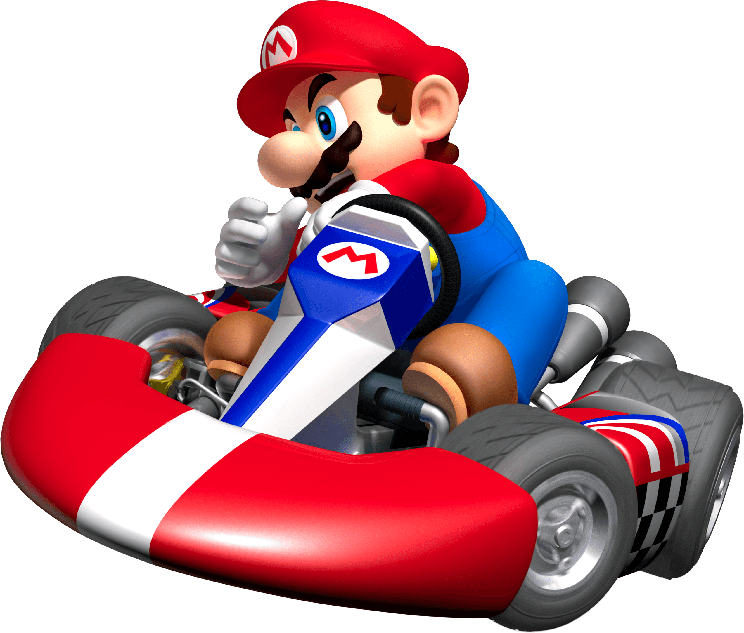 Mario Drifting In Kart - Mario Kart Wii (2546x2168), Png Download