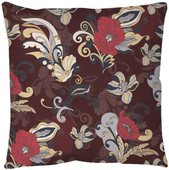 Abstract Flowers Seamless Pattern, Vector Floral Background, - Ornament (400x400), Png Download