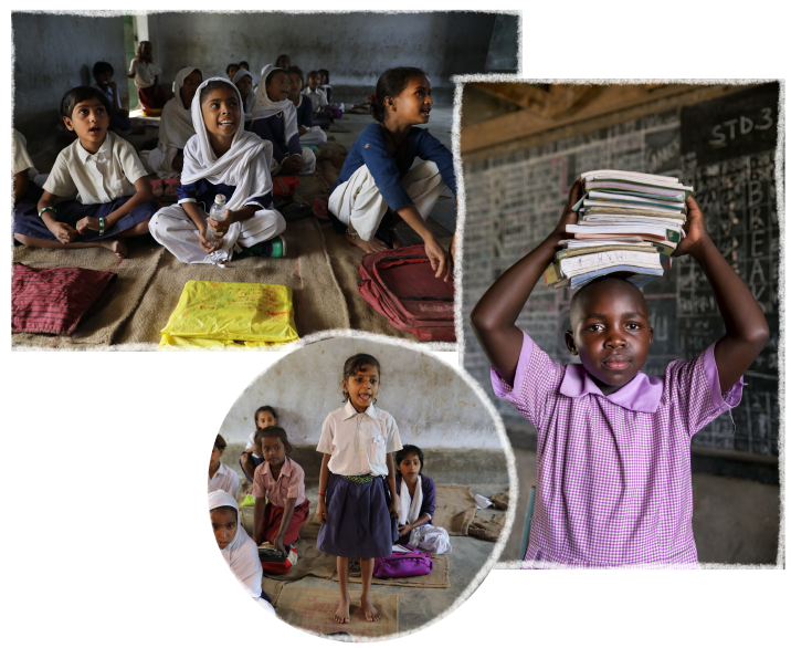 The Proven Upside Of Girls Education - Collage (716x586), Png Download