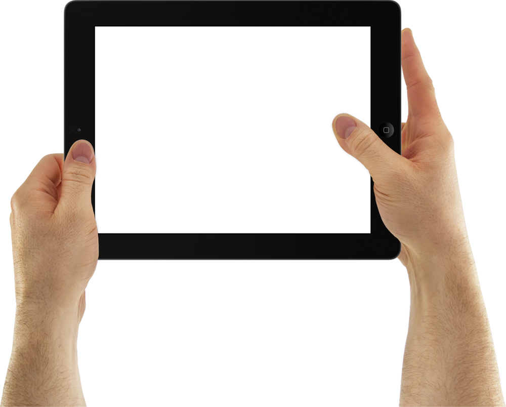 Ipad Photo - Ipad In Hands Png (1000x804), Png Download