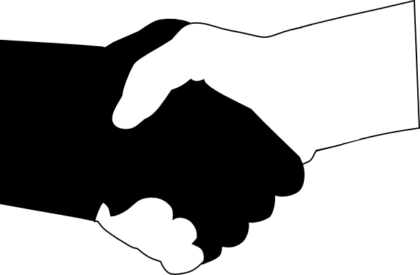 Handshake Clip Art (600x393), Png Download