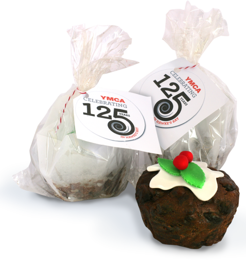 Ymca Hb Christmas Cake - Christmas Pudding (500x533), Png Download