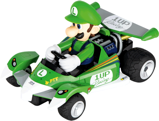 Mario Kart Circuit Special, Luigi - Carrera Go Mario Kart Slot Car Set 62431 (700x467), Png Download