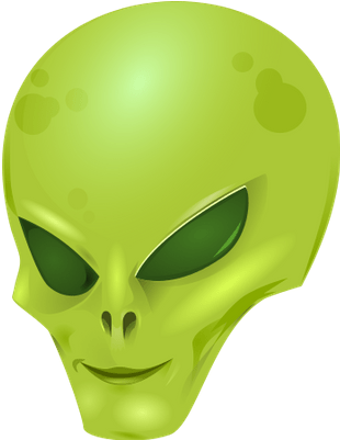 Alien Head Png (400x400), Png Download