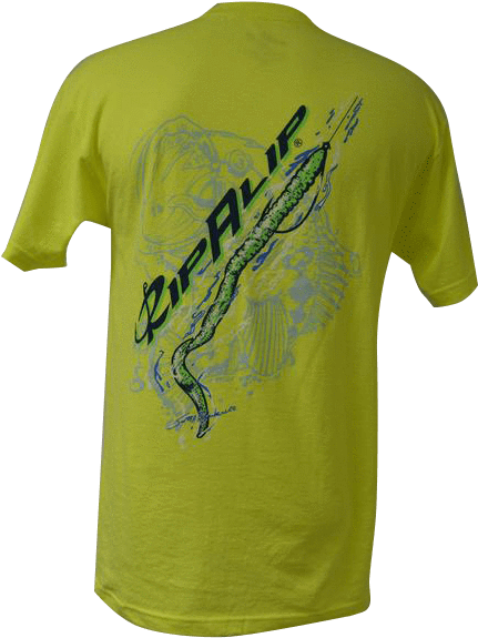 Rip A Lip Worm With Bass Background Short Sleeve T-shirt - Sleeve (600x600), Png Download