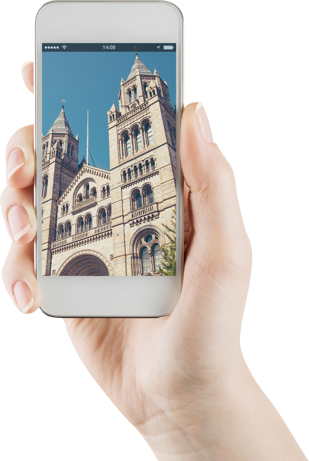 Introslider Ortspunkte Hand@2x - Natural History Museum (1074x1604), Png Download