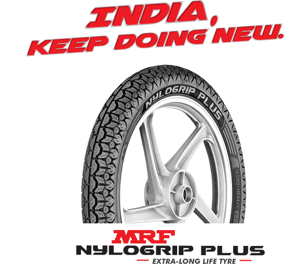Take A Closer Look At India's Favourite Two-wheeler - Vishvas Tyres (mrf Exclusive Showroom) (580x527), Png Download