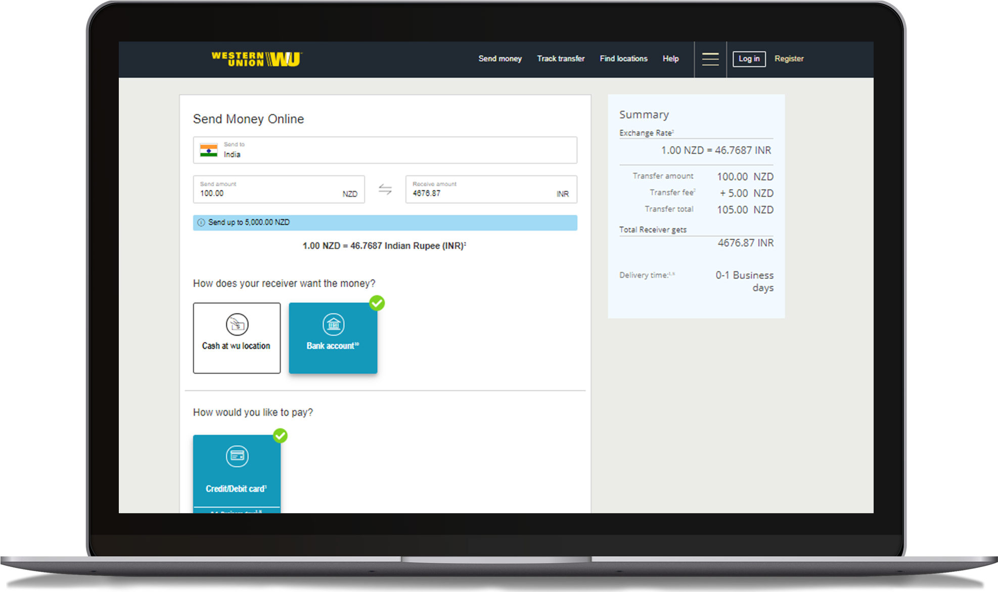 Download Open Laptop With Western Union Transaction Page - Security ...
