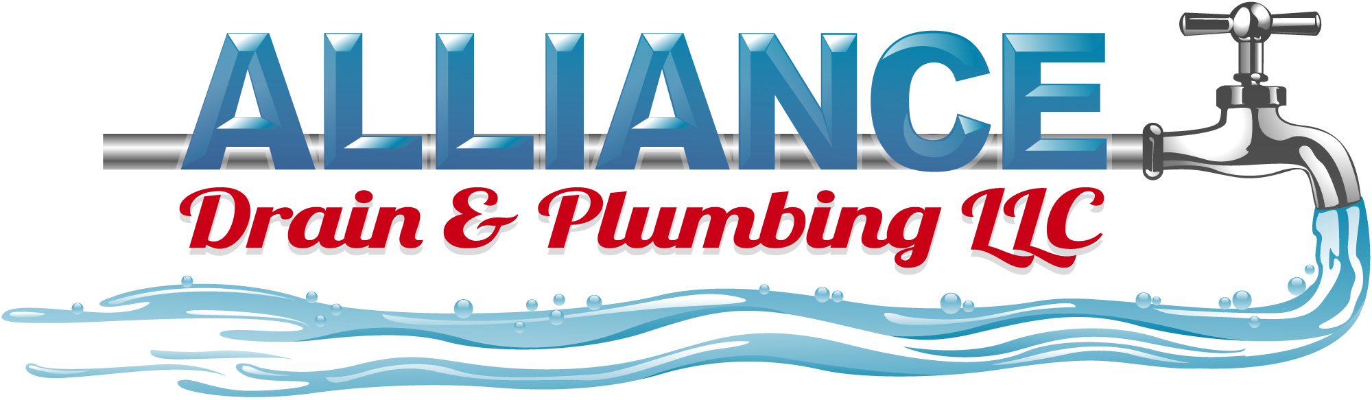 Commercial Water & Drain Lines - Alliance Drain & Plumbing Llc (2000x583), Png Download