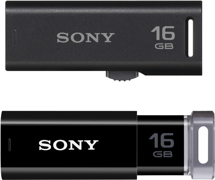 Sony 16 Gb Pen Drive - Sony Usb Microvault Click (800x800), Png Download