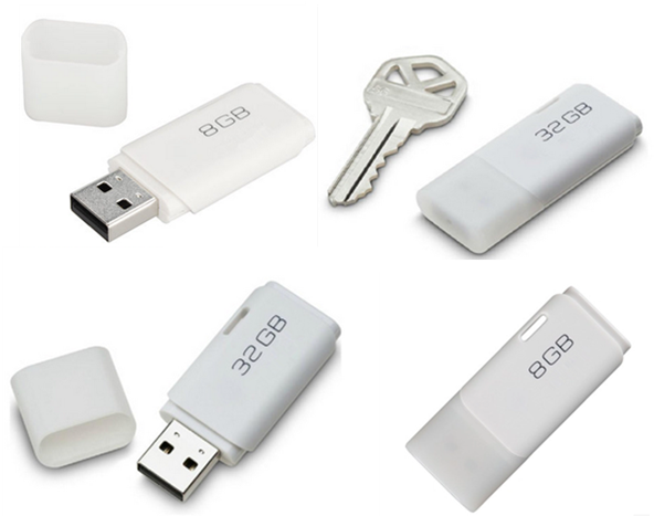 1 - Toshiba Transmemory U202 Usb Flash Drive - 8 Gb - White (700x466), Png Download