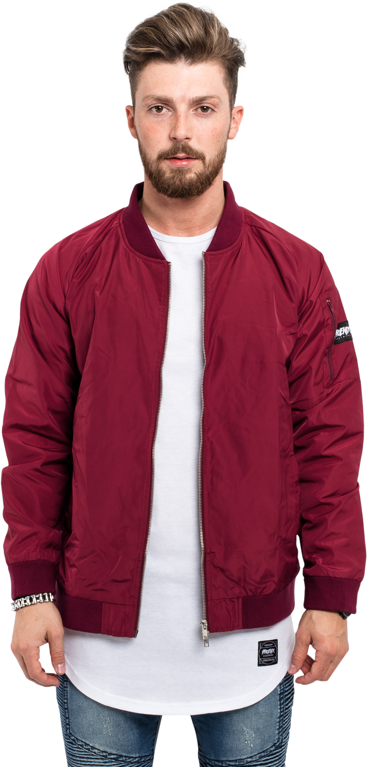 Bomber Jacket - Flight Jacket (1333x1600), Png Download