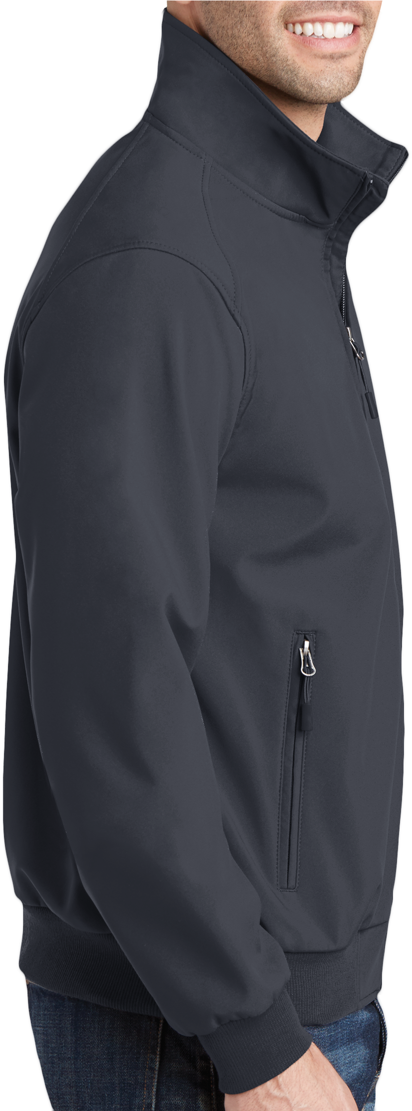 Port Authority J337 Soft Shell Bomber Jacket (2000x2216), Png Download