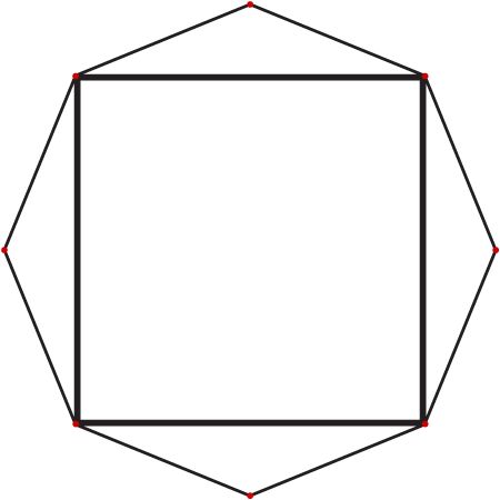 The Octagon In The Diagram Above Is Regular - Line Art (450x450), Png Download