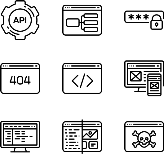 Programming Line Craft - Programming Icons (600x564), Png Download