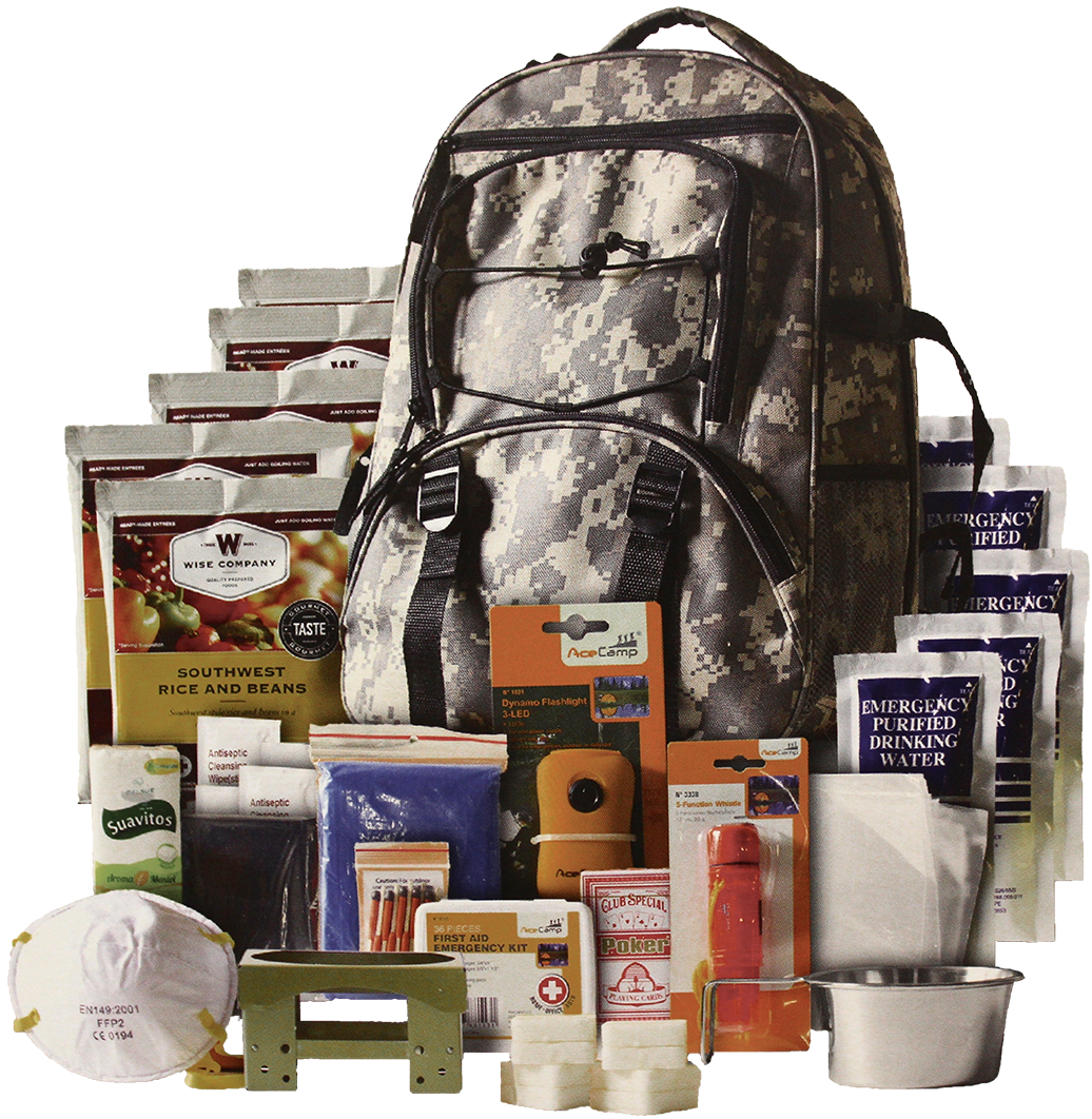 5day Survival Pack - Wise Foods 5 Day Survival Backpack, Camo (1080x1080), Png Download