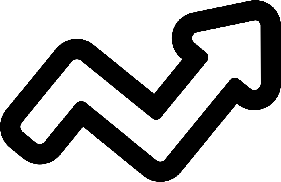 Broken Arrow Outline Of Business Stats Comments - Icon (980x636), Png Download