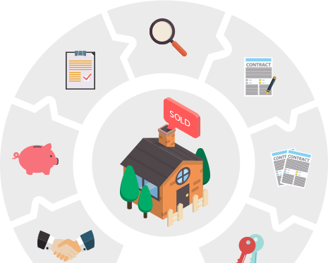 New Conveyancing Process - 1 16 Fraction Circle (465x373), Png Download