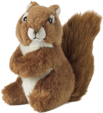 Red Squirrel Soft Toy - Living Nature Squirrel (397x387), Png Download