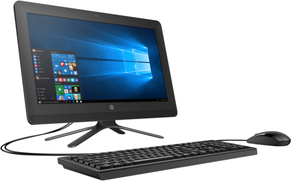 Hp All In One - Hp Computer Set Price (573x430), Png Download