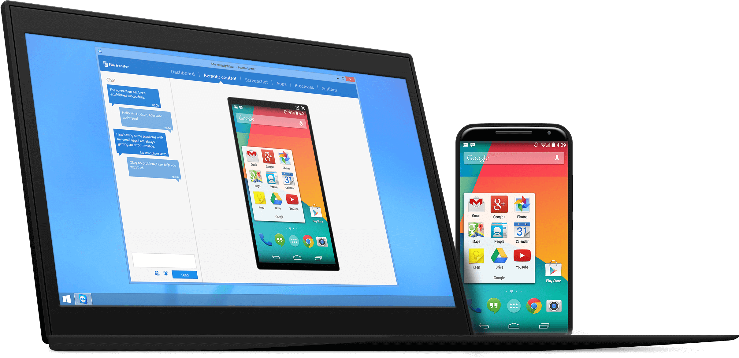 Image Of Mobile Device Support Without Background - Computer And Mobile Png (3000x2000), Png Download