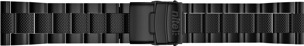 Hawk Black Pvd Bracelet - Analog Watch (1000x400), Png Download
