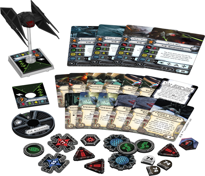 Arc Dodging And A Preview Of Kylo Ren's Tie/vn Silencer - Star Wars X Wing Wave 13 (700x602), Png Download