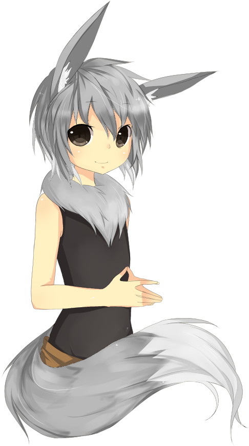 Wild Shiny Eevee [gijinka] - Pokemon Eevee Human Male (572x900), Png Download