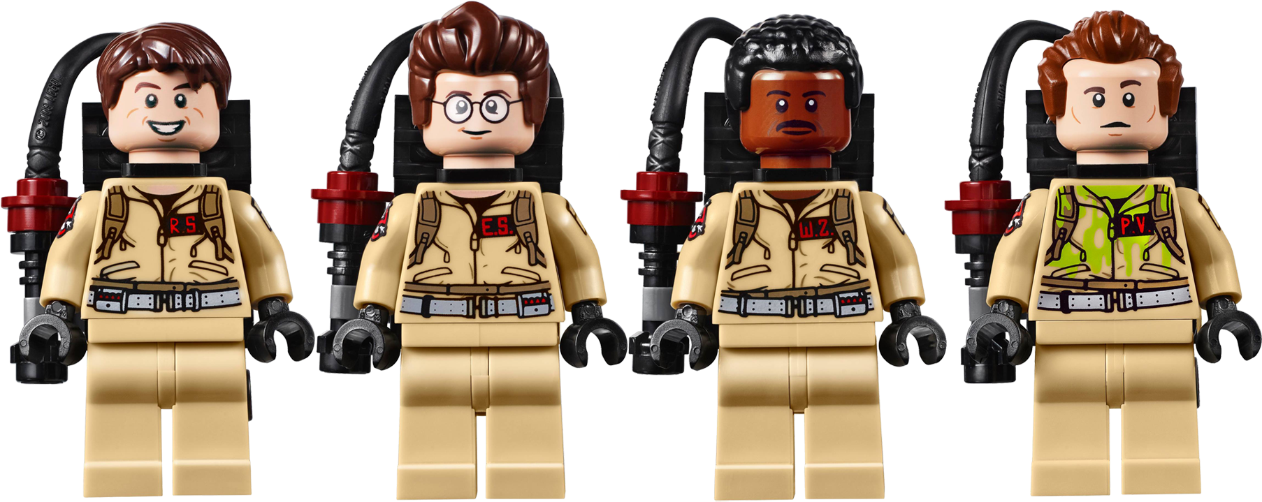 Ghostbusters Clipart Lego - Ghostbusters Lego Characters (1812x725), Png Download