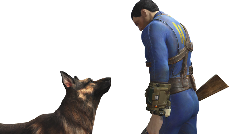 Fallout Png - Fallout 4 Dog Png (800x468), Png Download