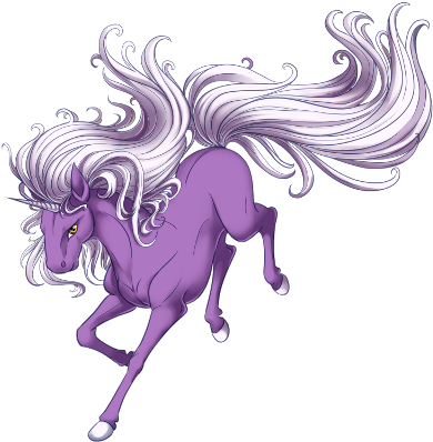 Purple Unicorn - Valley Of Unicorns Glittering Night Unicorn (400x400), Png Download