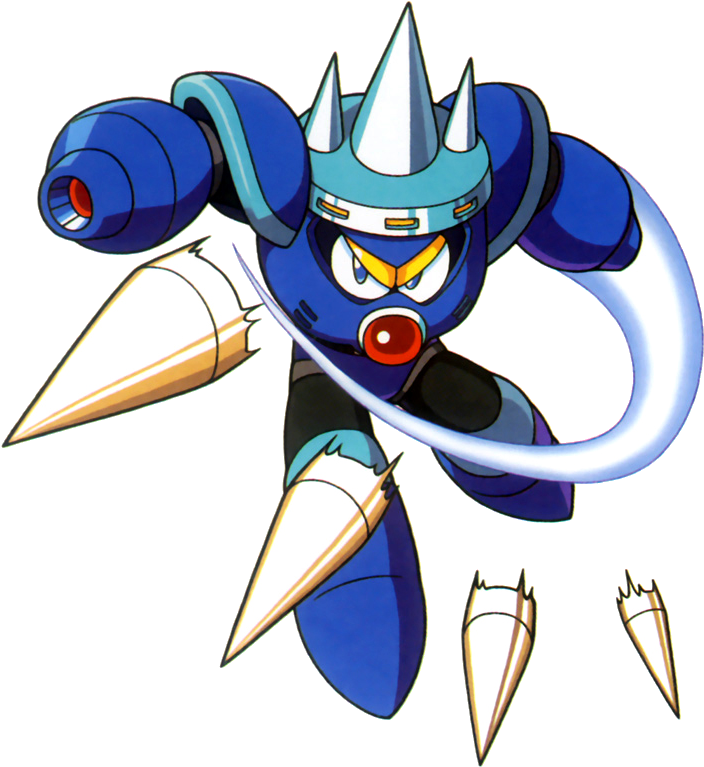 Needle Man - Needle Man Mega Man (716x775), Png Download