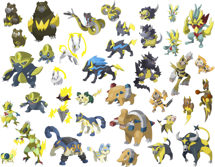 All Electric By Daniel Dna-d8yw14y - Monster Battles Tcg (900x695), Png Download