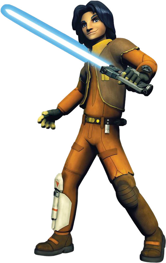 Download Free Printable Clipart And Coloring Pages - Star Wars Rebels Ezra Bridger (576x897), Png Download