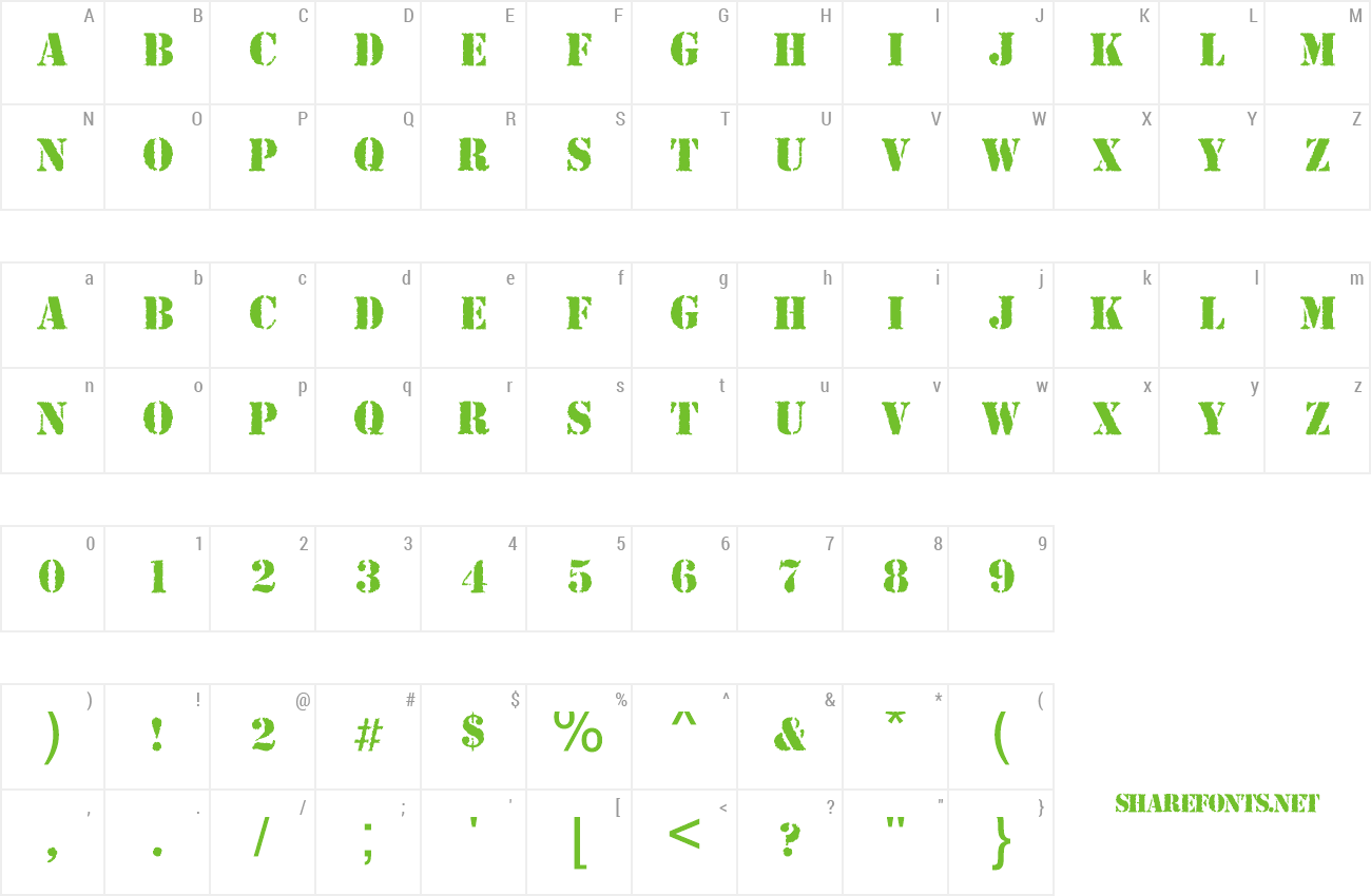 Font Army Rust Preview - Sifonn Font (1300x850), Png Download