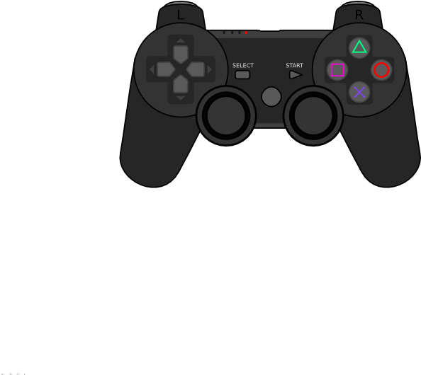 Build A White Ps4 Controller At Morbidstix - Ps4 Controller Clip Art Png (600x529), Png Download
