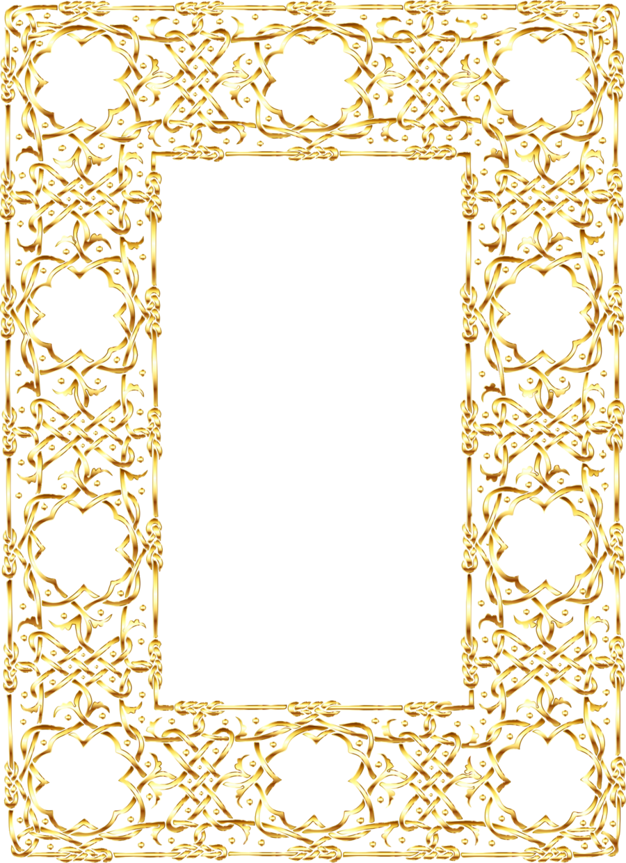 Gold Frame With No Background Clipart Desktop Wallpaper - Frame Png No Background (900x1240), Png Download