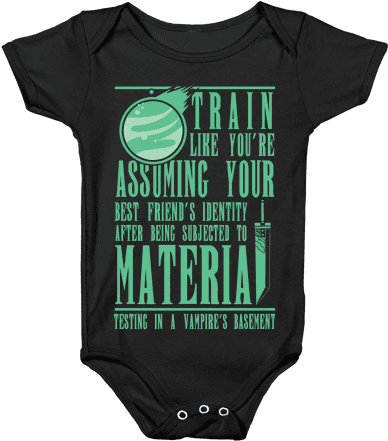 Train Like Cloud Baby Onesy - Onesie (484x484), Png Download