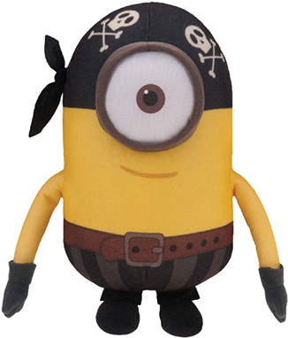 Single Minion Png Picture - Pelúcia Minions Pirata - 25 Cm (406x475), Png Download
