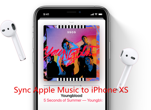 Sync Apple Music To Iphone Xs - 5 Seconds Of Summer Young Blood Album (554x384), Png Download